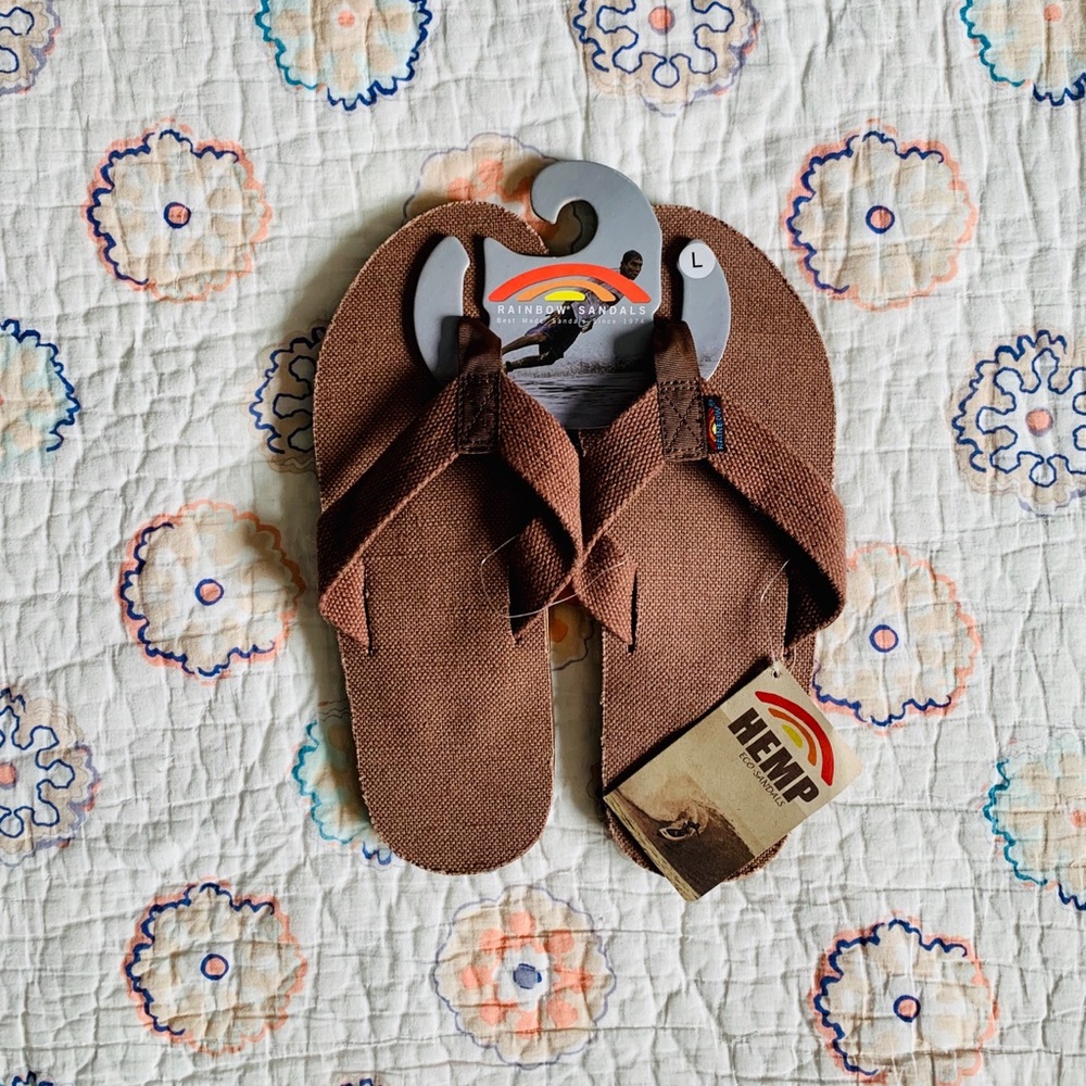 Rainbow Hemp Men’s FlipFlops
